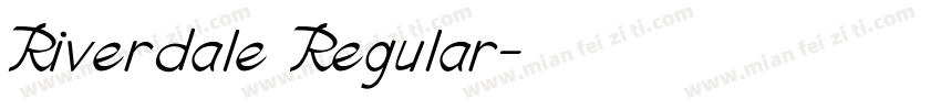 Riverdale Regular字体转换